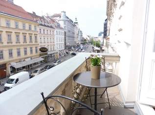 Prachtvolle Beletage mit Balkon in Bestlage am Rochusmarkt! Komplett möbliert., 3500 €, Immobilien-Wohnungen in 1030 Landstraße