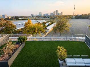 *NEUWERTIGE* vollmöblierte Dachgeschoss-OASE | über 100 m² Dach- & Gartenterrasse + Balkon | absolute Innenhof-Ruhelage - nahe Alte Donau, 360000 €, Immobilien-Wohnungen in 1210 Floridsdorf