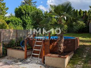 Der Hitze entkommen! Doppelhaushälfte mit Pool und 2 Carport-Plätzen, 1950 €, Immobilien-Häuser in 2331 Vösendorf
