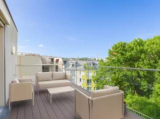 ERSTBEZUG | Exklusives 4-Zimmer-Penthouse mit zwei Terrassen und zwei Bädern, 895000 €, Immobilien-Wohnungen in 1170 Hernals
