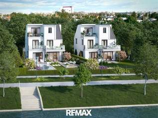 Luxuriöses Einfamilienhaus direkt an der Alten Donau nahe Große Bucht, 3144900 €, Immobilien-Häuser in 1220 Donaustadt