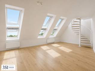 Exklusives Wohnen im 2. Dachgeschoß – großzügige Maisonette-Wohnung mit Terrasse, 990000 €, Immobilien-Wohnungen in 1040 Wieden