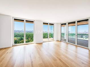 Neu & keine Provi: Exklusiv und sonnig im Prater: Erstbezug mit Top-Aussicht, 1763000 €, Immobilien-Wohnungen in 1020 Leopoldstadt