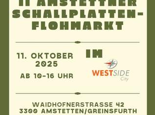 Großer Schallplattenflohmarkt in Greinsfurth am 11. Oktober 2025, 1 €, Marktplatz-Musik & Musikinstrumente in 3300 Greinsfurth