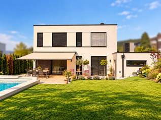 GABLITZ | MODERNE NEUBAUVILLA MIT PANORAMABLICK – RUHE, WEITBLICK & SPEKTAKULÄRE SONNENUNTERGÄNGE ÜBER GABLITZ | ZELLMANN IMMOBILIEN, 1399500 €, Immobilien-Häuser in 3003 Gemeinde Gablitz
