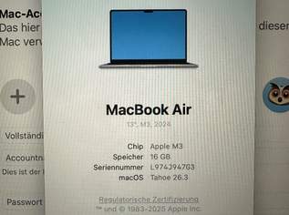 MacBook Air M3/16GB/512GB