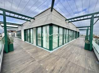 Sonnenpenthouse mit 90m2 Terrasse und Ausblick: Provisionsfrei - Wohnung + Büro mit luxuriöser Ausstattung, 1210000 €, Immobilien-Wohnungen in 1100 Favoriten