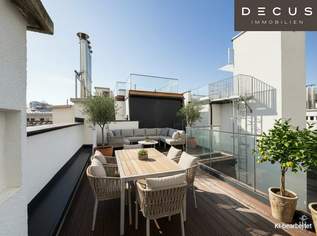 4 ZIMMER DACHGESCHOSSRESIDENZ | MIT SONNIGER TERRASSE UND VIEL PRIVATSPHÄRE | MODERN AUSGESTATTET, 1299000 €, Immobilien-Wohnungen in 1020 Leopoldstadt