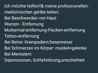 Ich biete: freie privateDienstleistung-Therapiebehandlung-medizinische Geräte für den Heimgebrauch für- Haut oder Schmerzen oder mentales