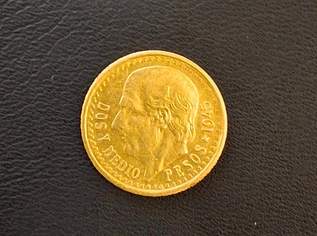 Gold Münze 2 1/2 Pesos 1945 Mexico, 190 €, Marktplatz-Antiquitäten, Sammlerobjekte & Kunst in 9500 Villach