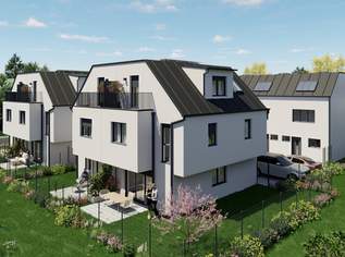 IN BAU! NÄHE GYM SIMONSGASSE. 5 ZIMMER-ZIEGELHAUS. KELLER. 90m² GARTEN. PHOTOVOLTAIK. TOP AUSSTATTUNG. PROVISIONSFREI für den Käufer., 649000 €, Immobilien-Häuser in 1220 Donaustadt