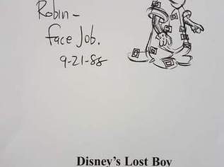 Michael Jackson als limitierte Peter Pan Karikatur v. Robin face Job- Rarität