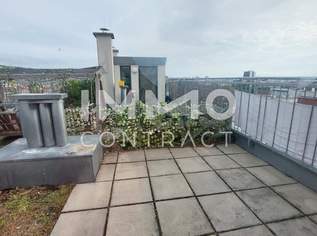 Aussichtsplattform mit Blick über Wien: Dachterrassen-Maisonette: Singrienergasse 13 - Top 13, 1066.38 €, Immobilien-Wohnungen in 1120 Meidling