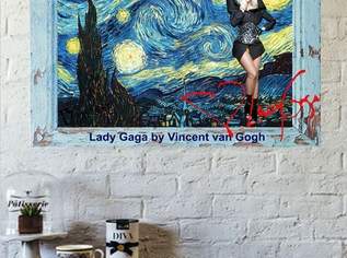 LADY GAGA Signierte Wanddekoration. Lady Gaga Souvenir. Geschenkidee! Wandbild für Wohnraum, Küche, Bad, Schlafzimmer! Import. NEU! , 29.95 €, Haus, Bau, Garten-Geschirr & Deko in 1300 Schwechat