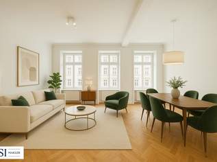 Lichtdurchflutet & luxuriös: Sanierter Altbau-Erstbezug mit Balkon, 511000 €, Immobilien-Wohnungen in 1140 Penzing