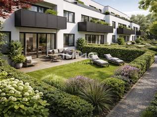 Helle 2-Zimmer Gartenwohnung mit großzügiger Grünfläche – Ruheoase im Grünen, 331500 €, Immobilien-Wohnungen in 1220 Donaustadt