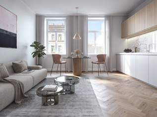 Nachhaltig mit Charme - Eleganter Altbauflair mit südwestseitiger Loggia bei zukünftiger U2, 468000 €, Immobilien-Wohnungen in 1050 Margareten