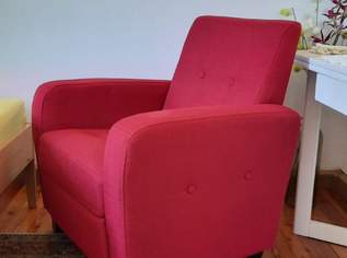 Polstersessel weinrot/fuchsia