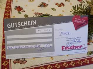 GUTSCHEIN   für  das Möbelhaus Polstermöbel Fischer - Bitte Preisvorschlag machen - jeder faire und akzeptable Vorschlag wird angenommen, 250 €, Haus, Bau, Garten-Geschirr & Deko in 5026 Aigen