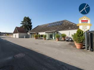 Firmensitz / Betriebsobjekt mit 320m² Büros, 400m² Hallen/Garagen & 750m² Lagerplatz, 5200 €, Immobilien-Gewerbeobjekte in 3500 Am Steindl