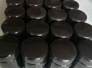 125 ml MIRON Weithalsdosen mit Deckel, Violettglas 125 ml MIRON Weithalsdosen mit Deckel, Violettglas