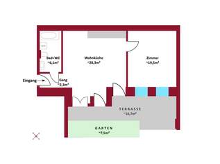 Erstbezug: Altbau, Neubau, hofseitige Terrassen, Balkone, Loggien, Gärten, Schlüsselfertig., 390000 €, Immobilien-Wohnungen in 1160 Ottakring