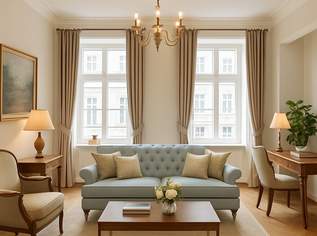 Charmante, hochwertig sanierte 3-Zimmer-Altbauwohnung in Bestlage der Josefstadt, 480000 €, Immobilien-Wohnungen in 1080 Josefstadt