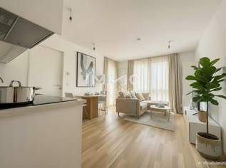 Moderne 2-Zimmer-Balkonwohnung in begehrter Lage – Erstbezug im BEIM DONAUUFER, 272000 €, Immobilien-Wohnungen in 1210 Floridsdorf