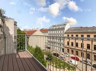 Anlegerhit Nähe Mariahilfer Straße - rund 3,1% Rendite - DG Wohnung mit Balkon inklusive Küchenzeile - ohne direktem vis-a-vis und traumhaftem Parkblick, 465000 €, Immobilien-Wohnungen in 1150 Rudolfsheim-Fünfhaus