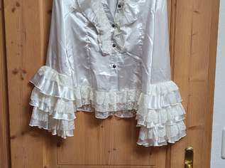 Langärmlige weiße Bluse, 25 €, Kleidung & Schmuck-Damenkleidung in 6372 Gemeinde Oberndorf in Tirol