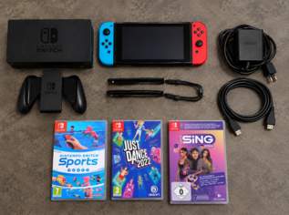 Nintendo Switch + 3 Spiele, 220 €, Marktplatz-Computer, Handys & Software in 5020 Salzburg