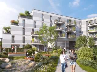 Obere Alte Donau - Neubau Erstbezug mit großer Terrasse, provisionsfrei, 433000 €, Immobilien-Wohnungen in 1210 Floridsdorf