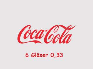 COCA COLA KONTURGLÄSER / 6 Stück / 0,33l, 12 €, Marktplatz-Sammlungen & Haushaltsauflösungen in 7201 Neudörfl