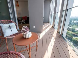 Erstbezug I TOWER HOMES bei der U1 *Rooftop-Pool inklusive*, 1125 €, Immobilien-Wohnungen in 1220 Donaustadt