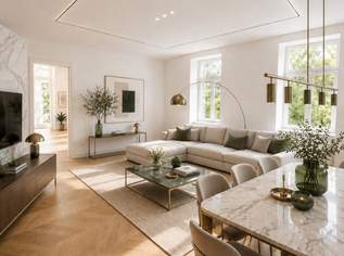 Luxuriöser Altbau-Erstbezug mit Terasse und Grünblick – Wohnen auf höchstem Niveau im Herzen des 2. Bezirks, 949000 €, Immobilien-Wohnungen in 1020 Leopoldstadt