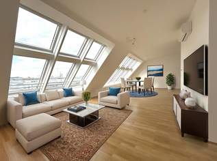 1040! Exklusive DG-Maisonette mit Dachterrasse und tollem Blick!, 4140.21 €, Immobilien-Wohnungen in 1040 Wieden