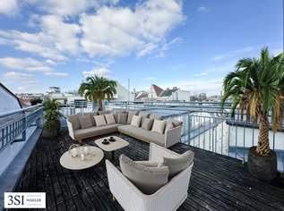 Exklusive Dachgeschoßmaisonette mit Terrasse und traumhaftem Ausblick, 590000 €, Immobilien-Wohnungen in 1050 Margareten