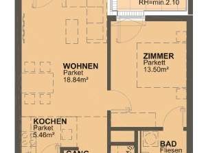 2 Zimmer mit Terrasse - Maximilian-Reichweg 3 - nähe Marchfeldkanal, 983.88 €, Immobilien-Wohnungen in 1210 Floridsdorf