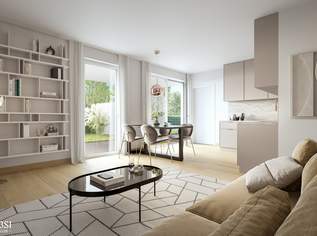 Leben in der eigenen Oase: 3 Zimmer Erstbezug mit Terrasse und Garten, 367642.12 €, Immobilien-Wohnungen in 1220 Donaustadt