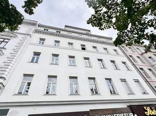 Großzügige Altbauwohnung, frisch ausgemalt, neuwertige Küche, an der Hauptstraße & 1 Zimmer Richtung Hinterhof gelegen, mit guter Raumaufteilung., 1149.5 €, Immobilien-Wohnungen in 1020 Leopoldstadt