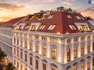 AKTIONSPREIS + Provisionsfrei! Luxuriöses Penthouse in Bestlage: Private Liftfahrt - 50 m² Sonnenterrasse - 5 Zimmer + Garage! Genial, 2150000 €, Immobilien-Wohnungen in 1070 Neubau