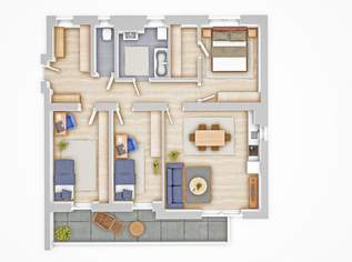 4 Zimmerwohnung - zentrale Lage! MIETE INKL. HEIZUNG UND WARMWASSER!, 1058.16 €, Immobilien-Wohnungen in 8430 Kaindorf an der Sulm