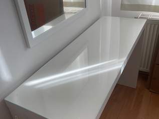 IKEA Schminktisch weiß mit Lade + Spiegel , 120x41 cm IKEA Schminktisch weiß mit Lade + Spiegel , 120x41 cm
