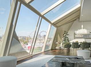 MAISON 29 - L'art de vivre | Sonnige Südwohnung im 1. Dachgeschoß mit Blick über den Prater!, 3180000 €, Immobilien-Wohnungen in 1020 Leopoldstadt