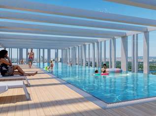 NEUBAU | 2 ZIMMER MIT BALKON | VIENNA TWENTYTWO | MIETBEGINN 1. APRIL 2026, 1049 €, Immobilien-Wohnungen in 1220 Donaustadt