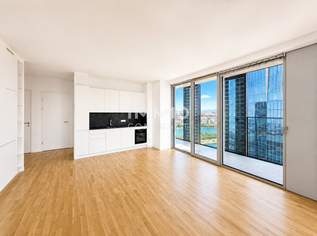 Sunset Corner – Exklusive 3-Zimmer-Eckresidenz im DC2 Tower mit zwei Loggien und Panorama auf Donau, Kahlenberg & Leopoldsberg, 2700.01 €, Immobilien-Wohnungen in 1220 Donaustadt