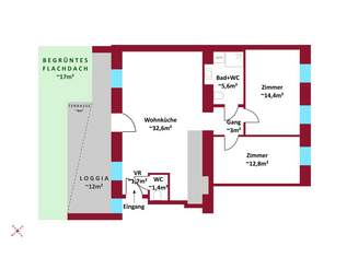 Erstbezug: Altbau, Neubau, hofseitige Terrassen, Balkone, Loggien, Gärten, Schlüsselfertig., 574800 €, Immobilien-Wohnungen in 1160 Ottakring
