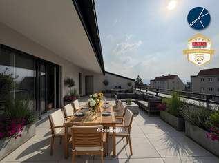 Großzügiger Dachgeschoßtraum mit 58m² Terrasse (Top 10) - Neubauprojekt am Kremser Steindl, 1149000 €, Immobilien-Wohnungen in 3500 Am Steindl