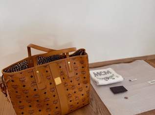 Original MCM Liz Wendeshopper Medium in Cognac – Neu & ungetragen