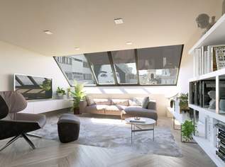 GROHGASSE 10 | hochwertig ausgestattete 5-Zimmer Dachgeschoßwohnung mit hofseitigem Balkon | Fernwärme | Klimaanlage plus Bodenkühlung, 1500000 €, Immobilien-Wohnungen in 1050 Margareten